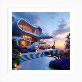 Futuristic House 10 Art Print