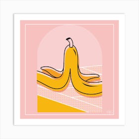 Pop Art Banana Peel 1 Art Print