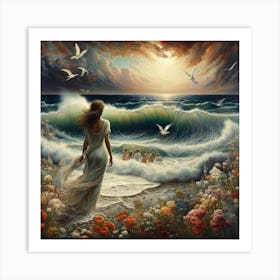 'The Mermaid' Women 1 Art Print