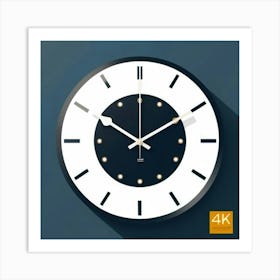 Wall Clock 1 Art Print