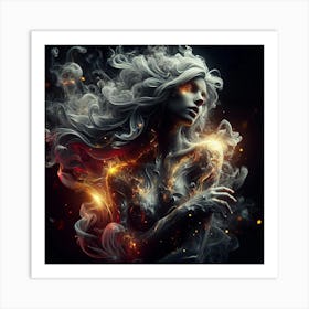 Fire Girl Art Print