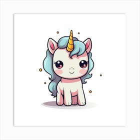 Cute Unicorn 495 Art Print