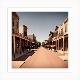 Old West Town 18 Art Print