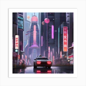 Futuristic Cityscape 25 Art Print