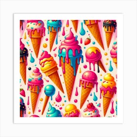 Ice Cream Delight Art Print