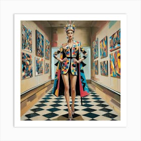 A Vibrant And Detailed Illustration Of A Fashion F 0j4y6ghsqegipgo2l13wza Emtohet5srmyoeqvggmnuw Art Print