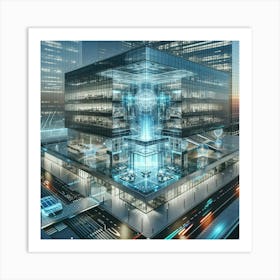 Futuristic Building Art Print