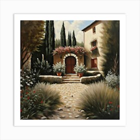 Idyllic House Entrance Art Print