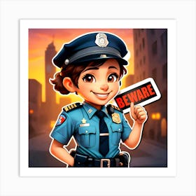 Police Officer 1 Art Print