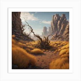 Desert Landscape 2 Art Print