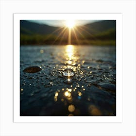 Water Droplet 1 Art Print