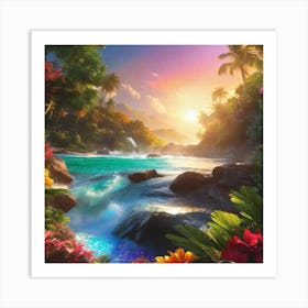 Tropical Sunset 4 Art Print