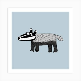 Badger Art Print