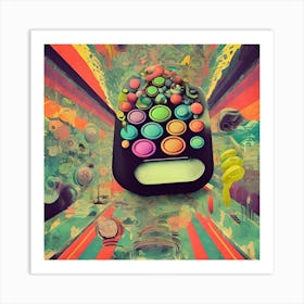 Pill Of Bliss Retro Surreal Art Collage Art Vintage Wall Print Trippy Wall Art Ostto8uj Upscaled Art Print