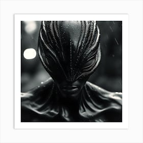 Vintage Alien #3 Art Print