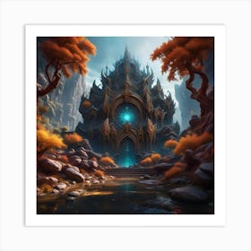 Castle In The Forest Art Print