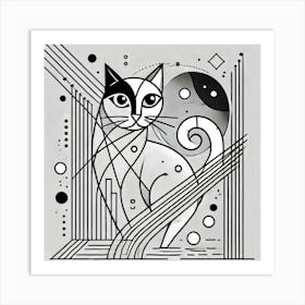 Coalshadow City Cat Art Print