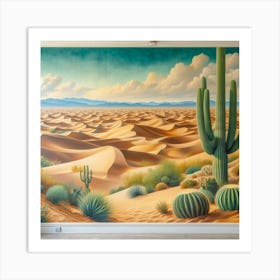 Desert Landscape 2 Art Print