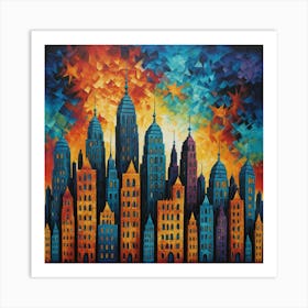 Cityscape 3 Art Print