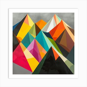 Abstract Mountains 11 Art Print