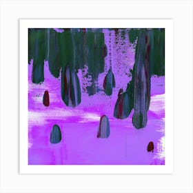 Drops - Purple Art Print