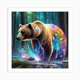 Bear In The Forest 9 Art Print