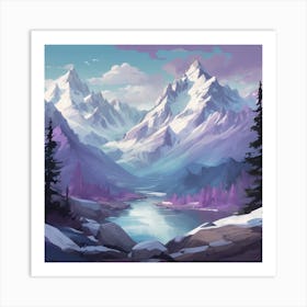 Landscape Painting 20 Art Print