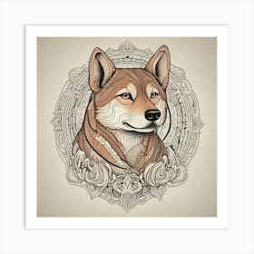 Shiba Inu 45 Art Print