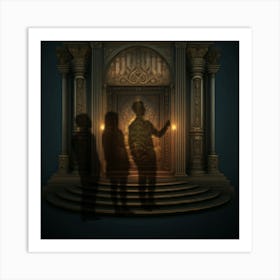 Shadows Of The Door Art Print