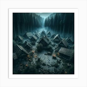 Viking Village Art Print