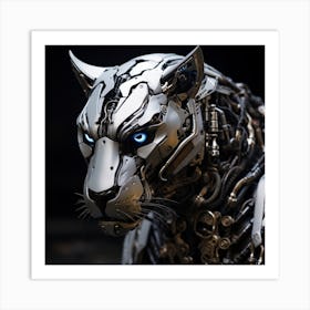 Robot Panther Hybrid Art Print
