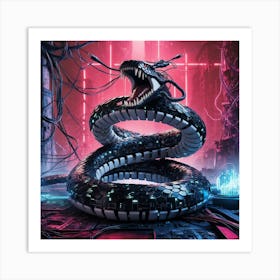 robo Snake Art Print