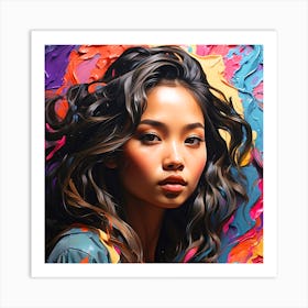 Asian Girl Art Print