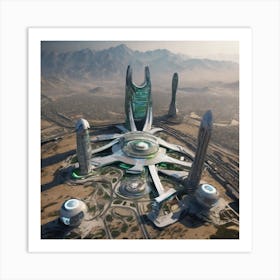 Futuristic City 344 Art Print