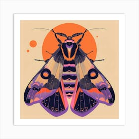 Moth illustration 6 Art Print