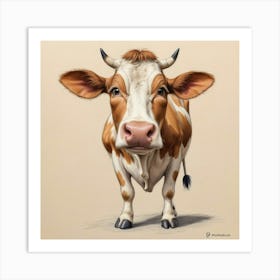 Cow Portrait 18 Art Print