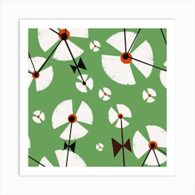 Wild Dandelion Green Art Print