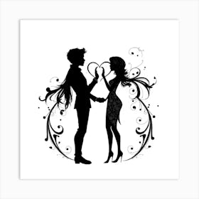 Couple In Love Art Print