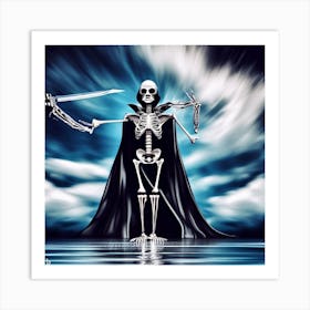 Skeleton With Sword 13 Art Print
