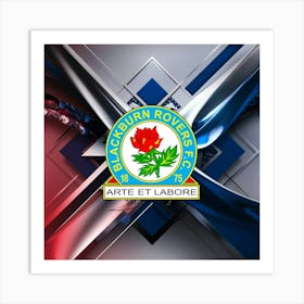 Blackburn Rovers F.C Logo Wall Art 16 Art Print