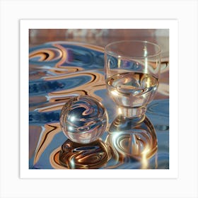 Glass Of Water 1 Art Print