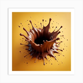 Splash chocolate 2 Art Print