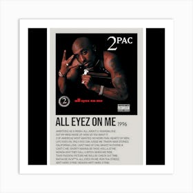 All Eyez On Me – 2Pac (1996) Art Print