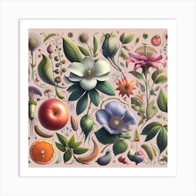 Botanical Illustration 1 Art Print