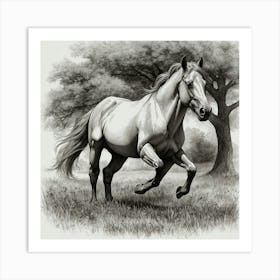 Horse Galloping 2 Art Print