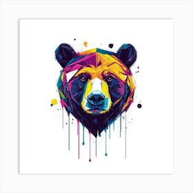 Colorful Bear Art Print