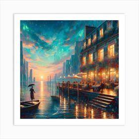 Night On The Water Art Print