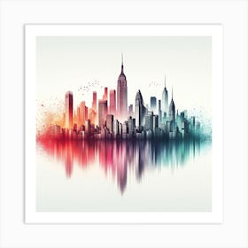 New York City Skyline 12 Art Print