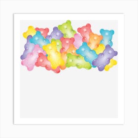 Gummy Bear My Spirit Animal Gummy Bear Funny Gift Art Print