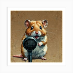 Hamster Singing 14 Art Print